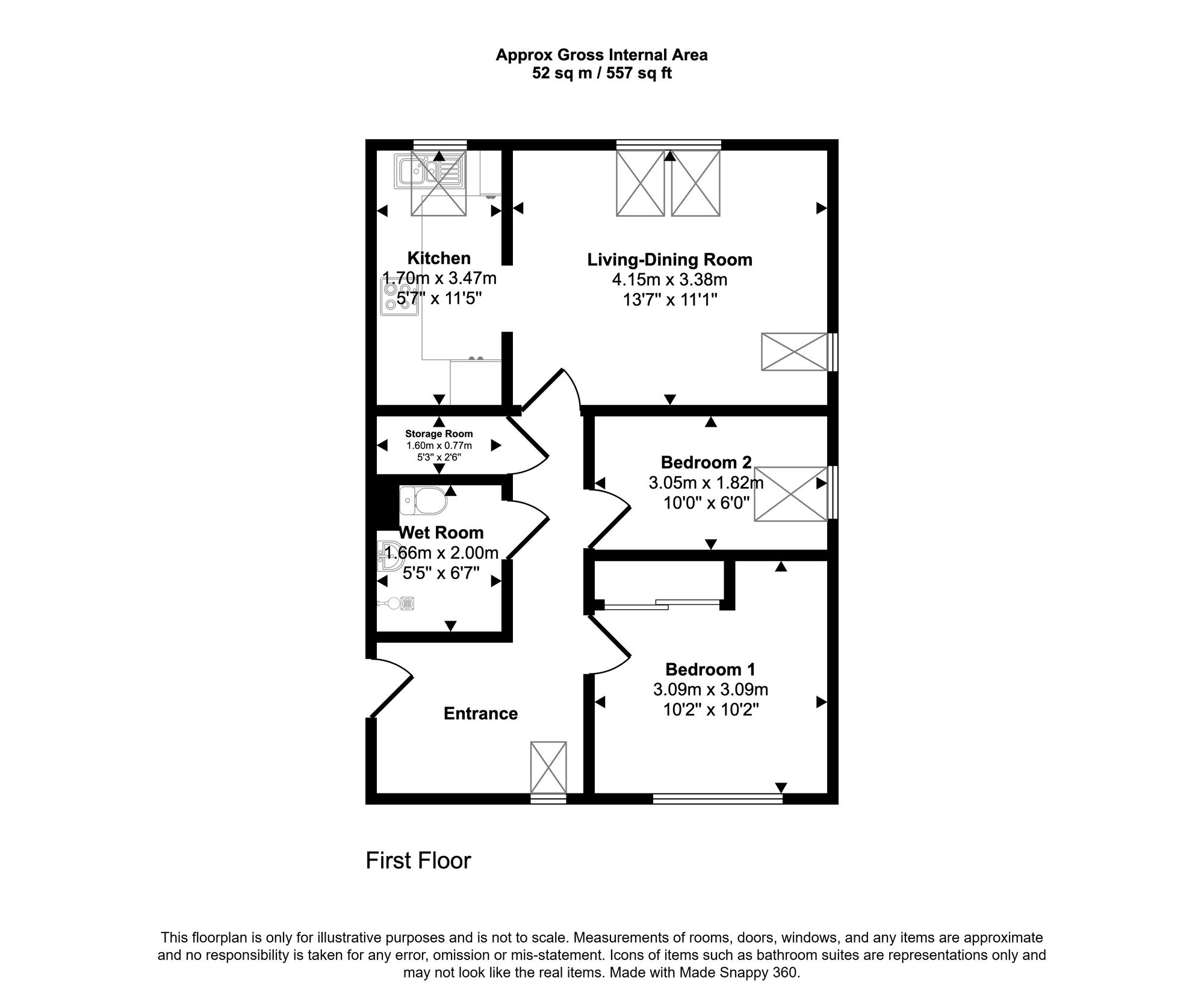 Floorplan for High Street, Kings Langley, WD4