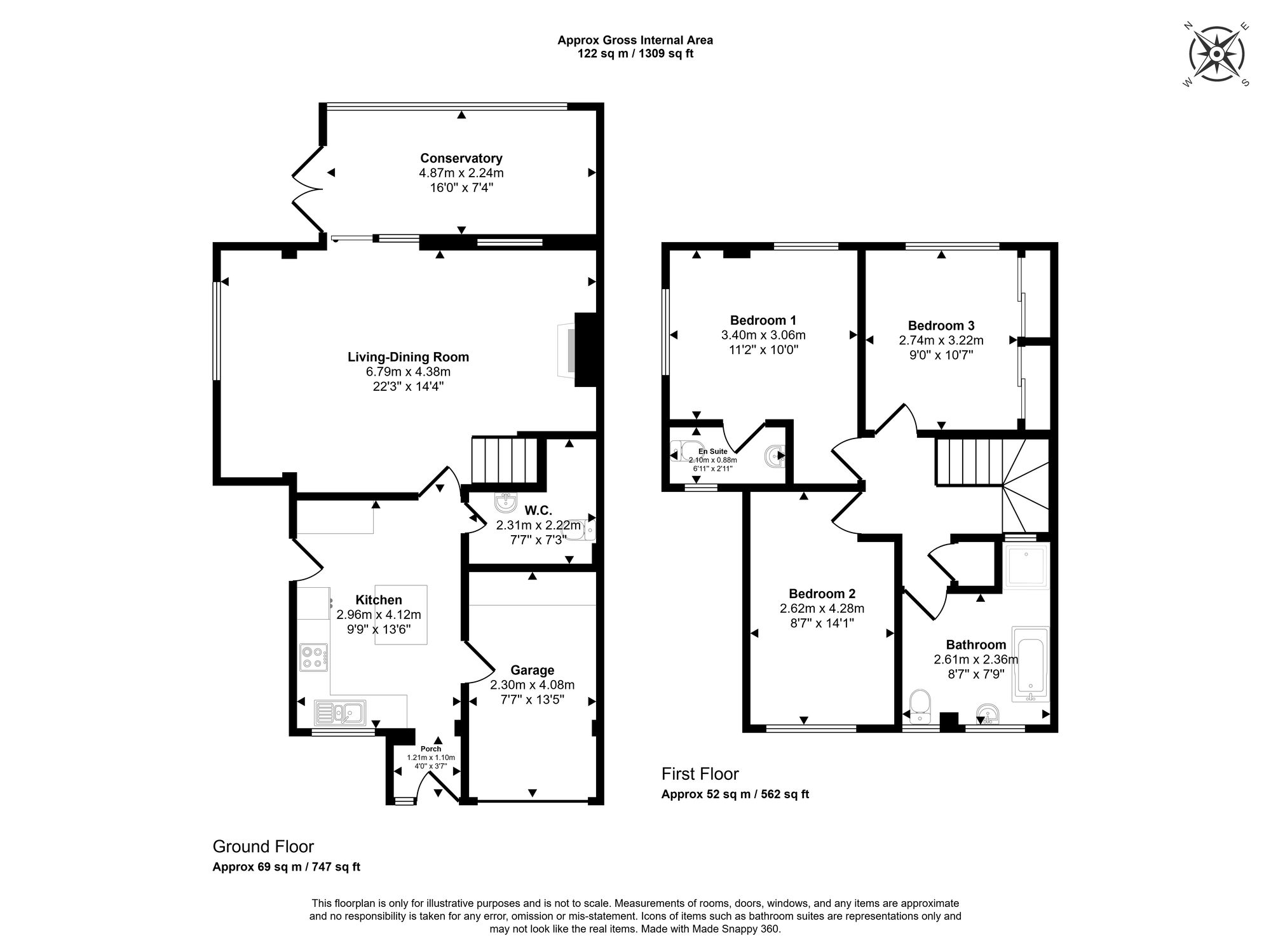 Floorplan for Inkerman Terrace, Chesham, HP5
