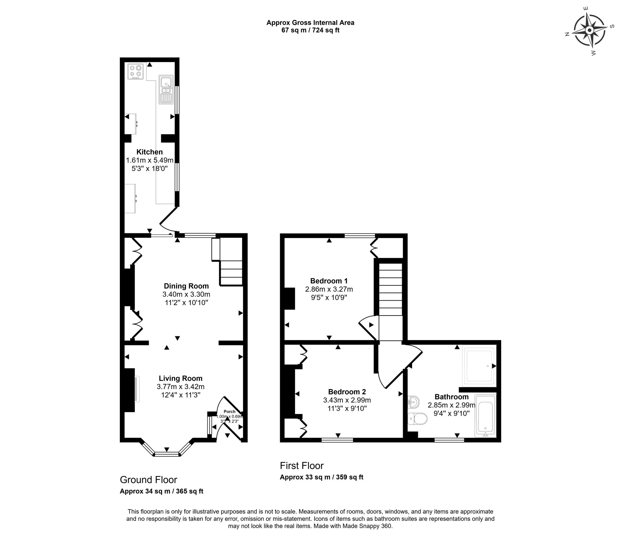 Floorplan for Kirtle Road, Chesham, HP5