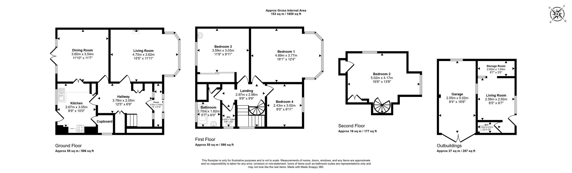 Floorplan for Hivings Hill, Chesham, HP5