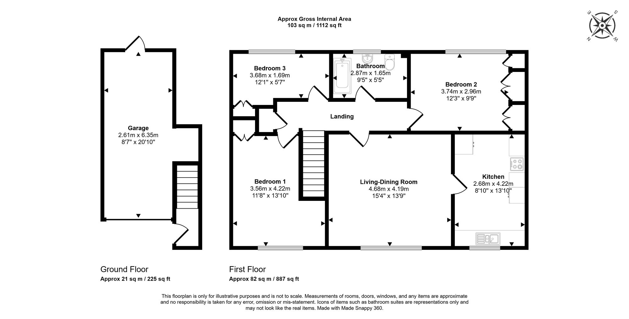 Floorplan for Birch Way, Chesham, HP5