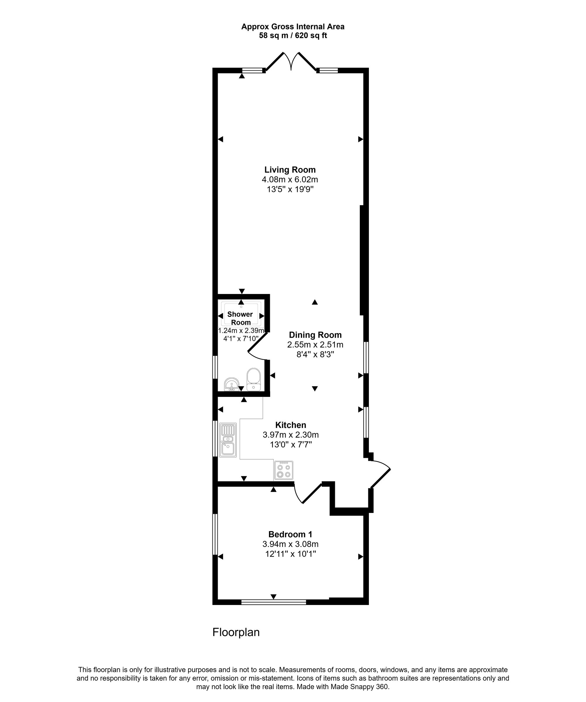 Floorplan for Old Sax Lane, Chartridge, HP5