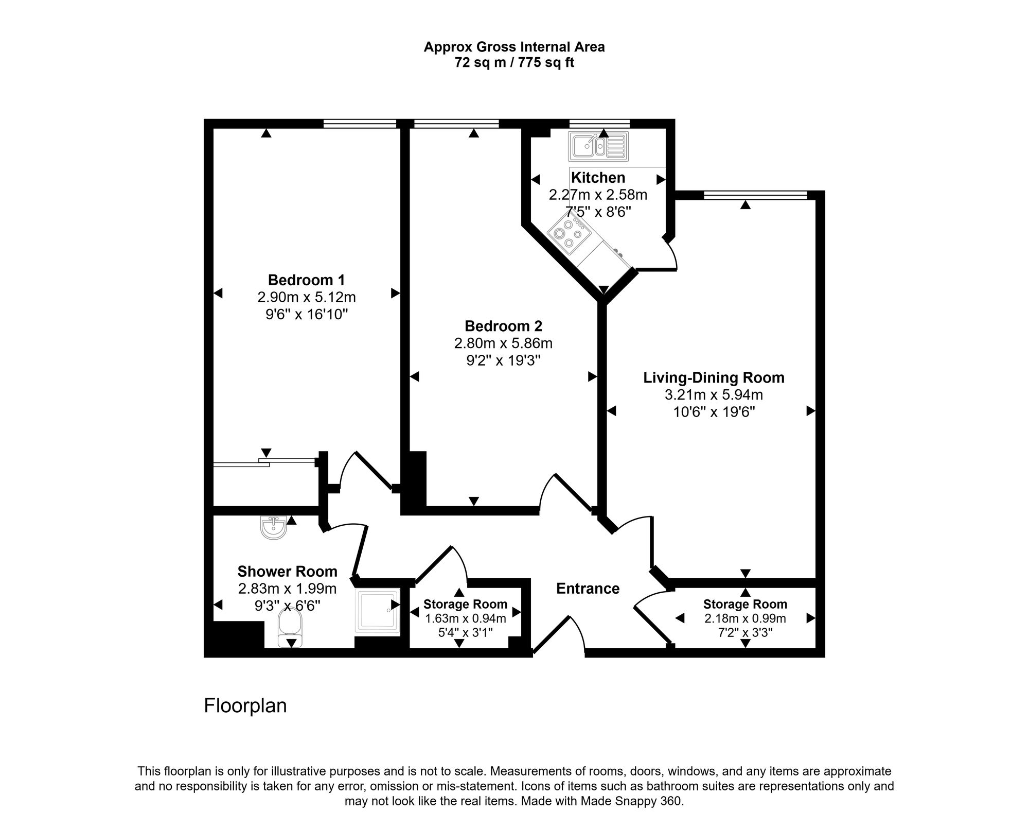 Floorplan for Bellingdon Road, Chesham, HP5