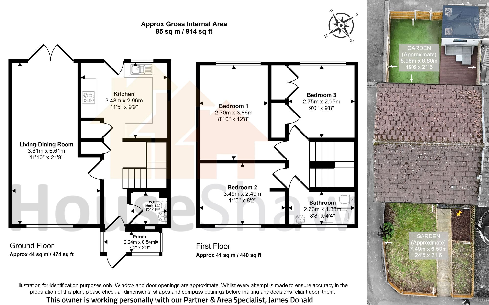 Floorplan for Hithercroft Road, High Wycombe, HP13