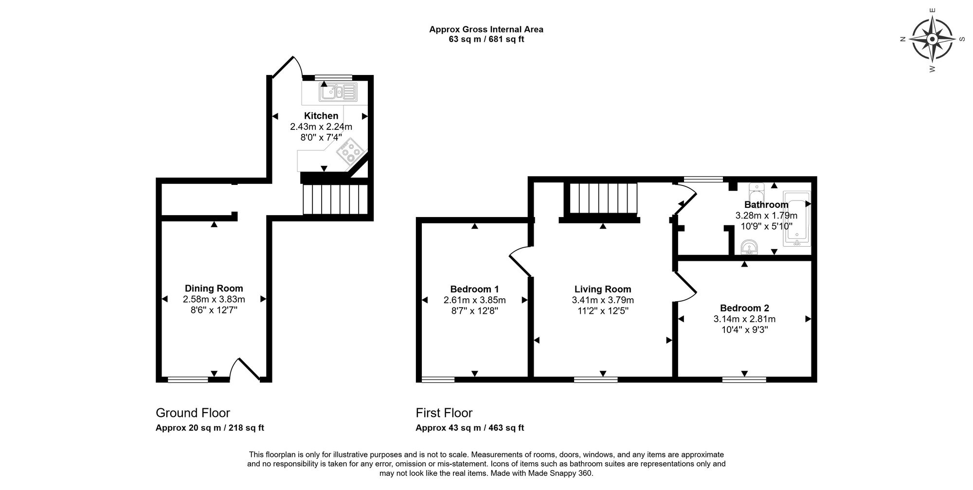 Floorplan for Waterside, Chesham, HP5