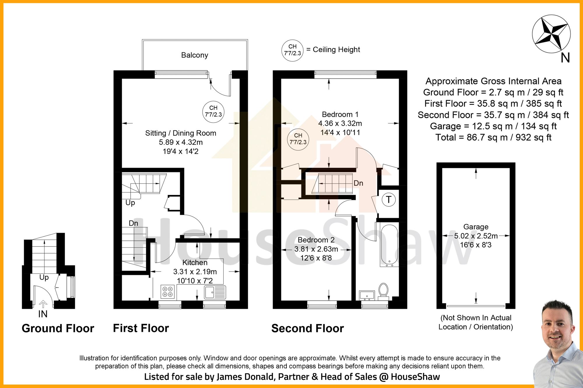 Floorplan for Westover Court, High Wycombe, HP13