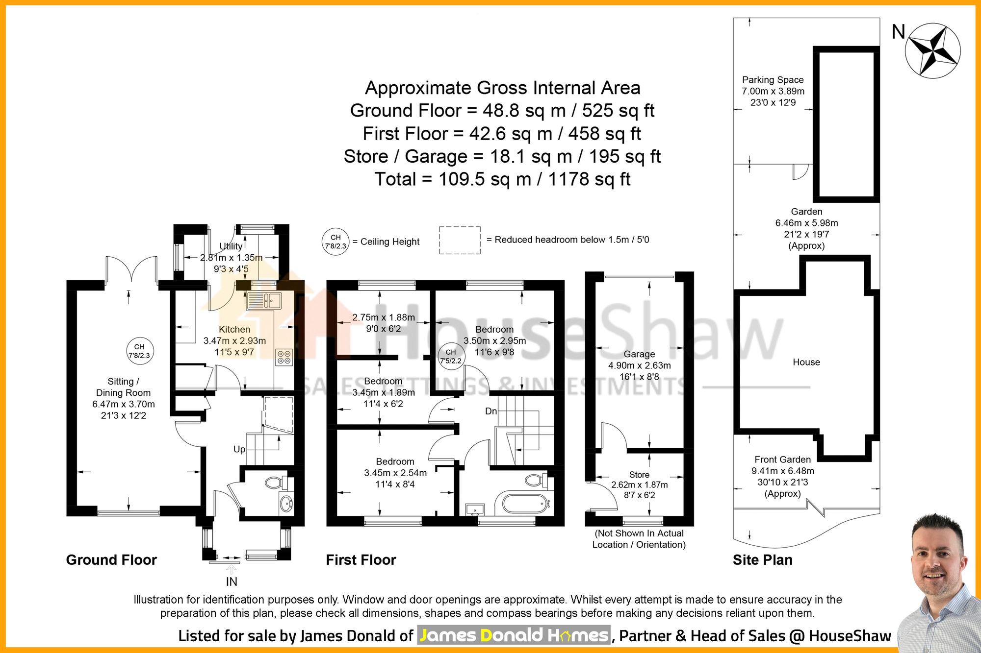 Floorplan for Hithercroft Road, High Wycombe, HP13