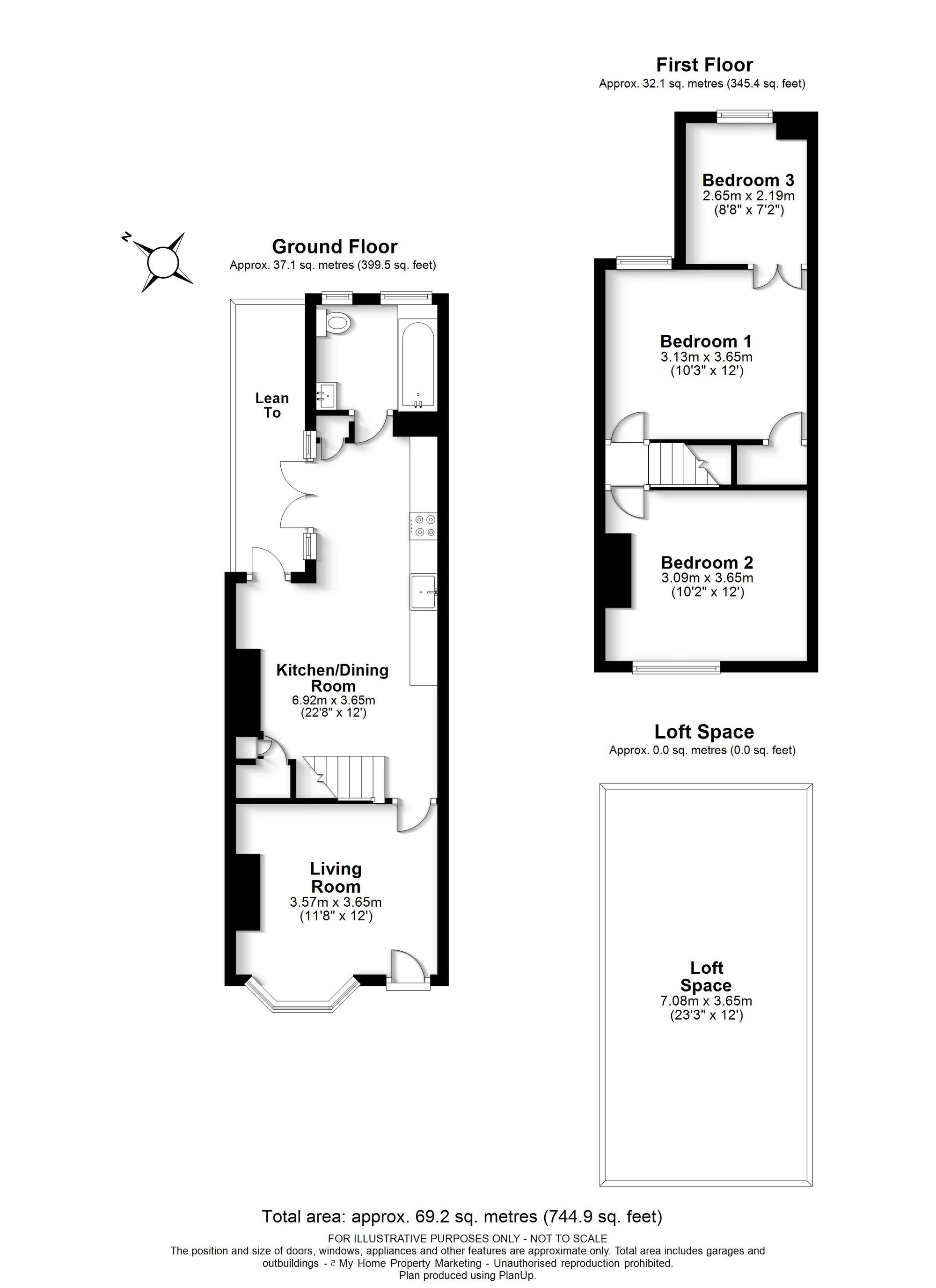 Floorplan for Higham Road, Chesham, HP5