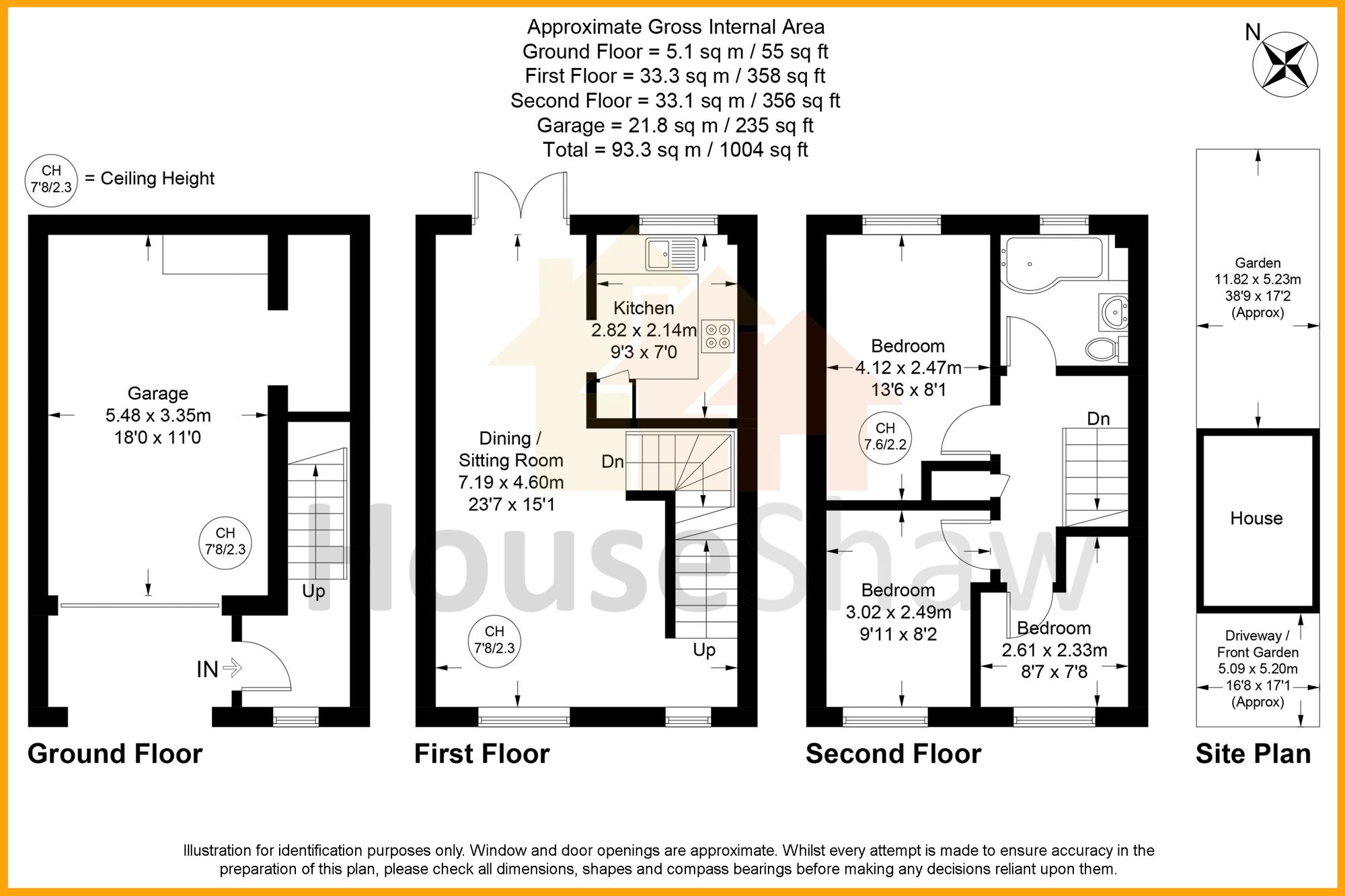 Floorplan for Garratts Way, High Wycombe, HP13