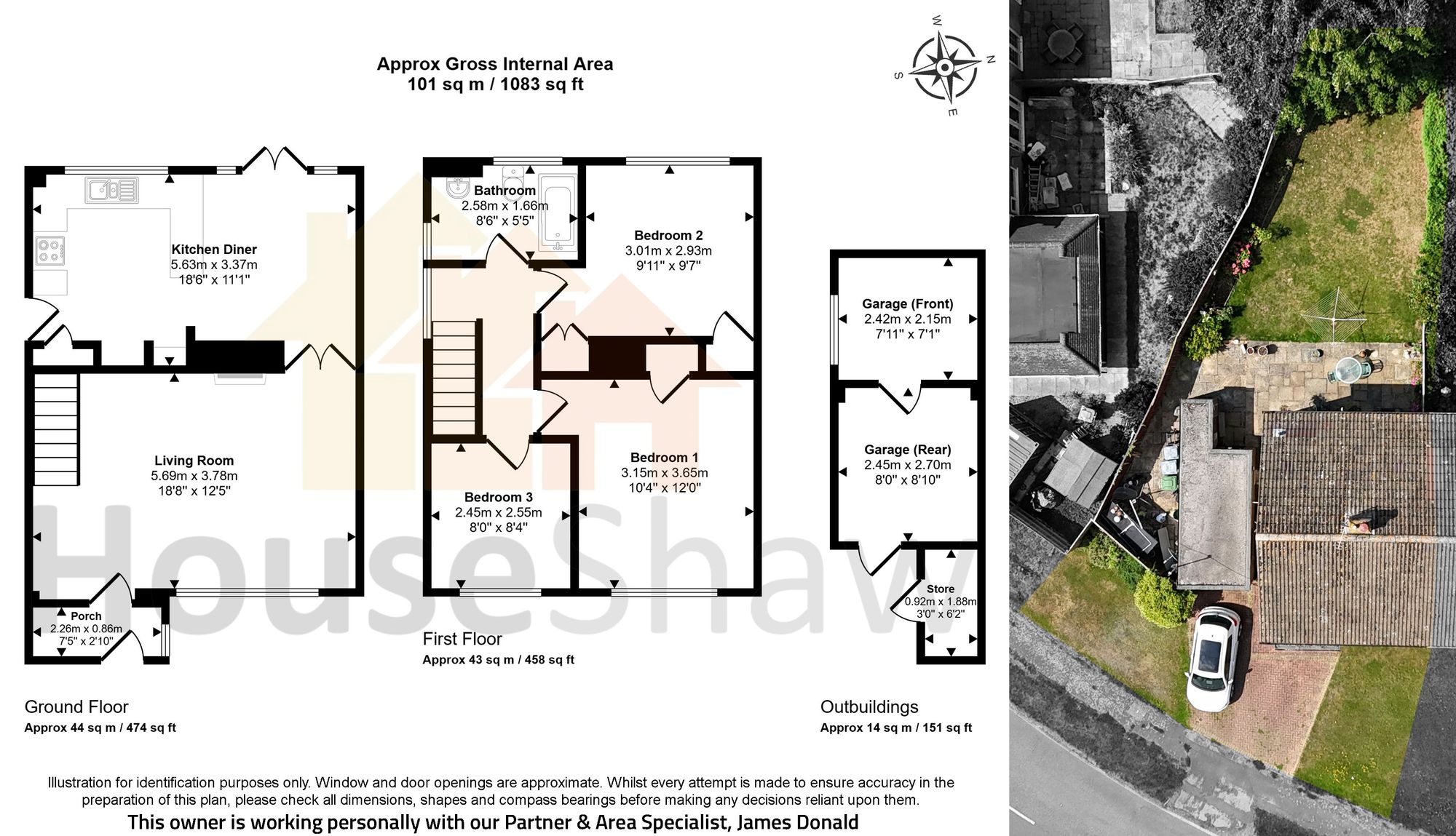 Floorplan for Grays Lane, Downley, HP13