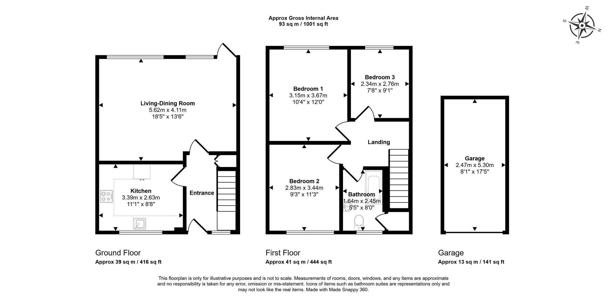 Floorplan for Birch Way, Chesham, HP5
