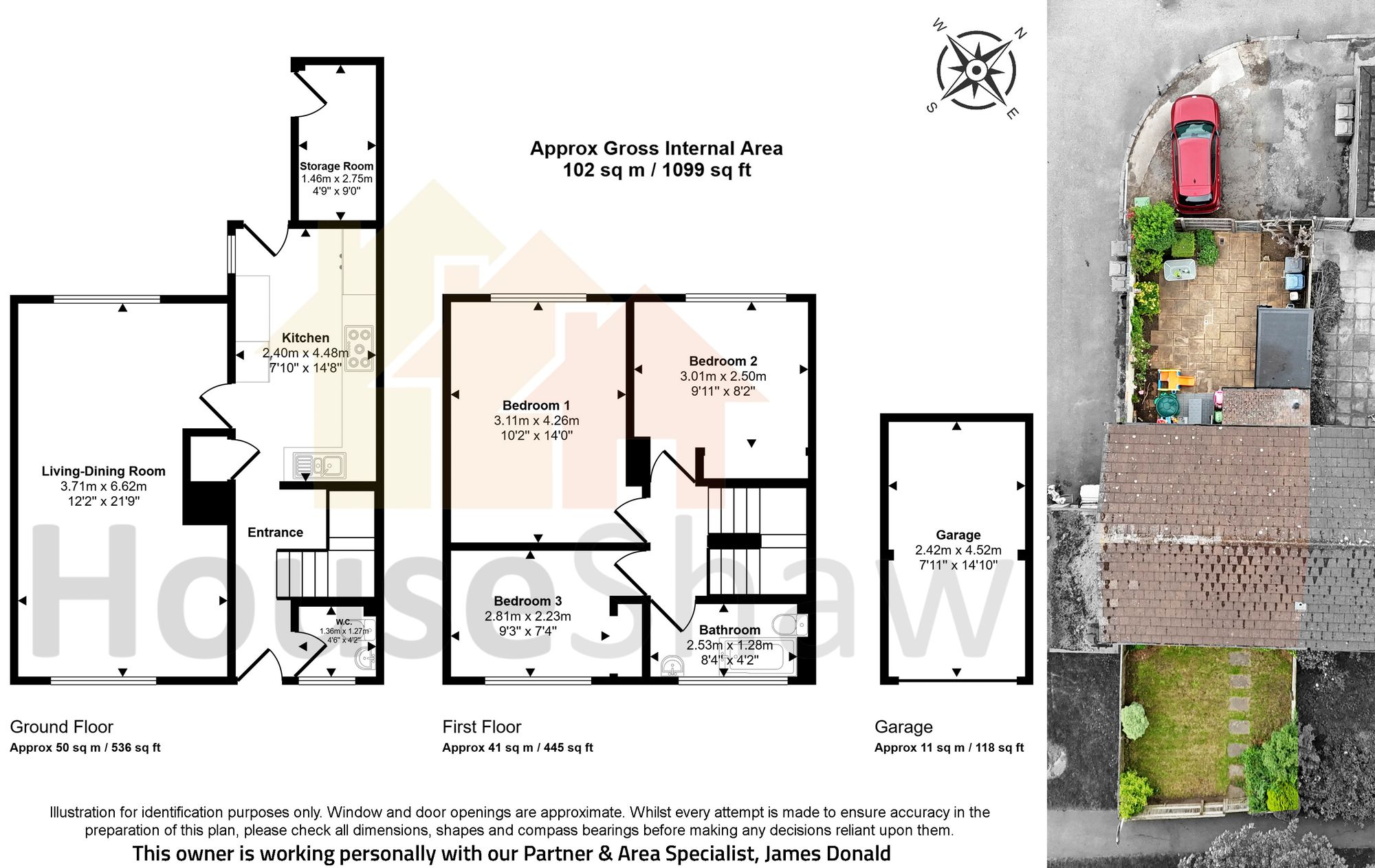 Floorplan for Hithercroft Road, High Wycombe, HP13