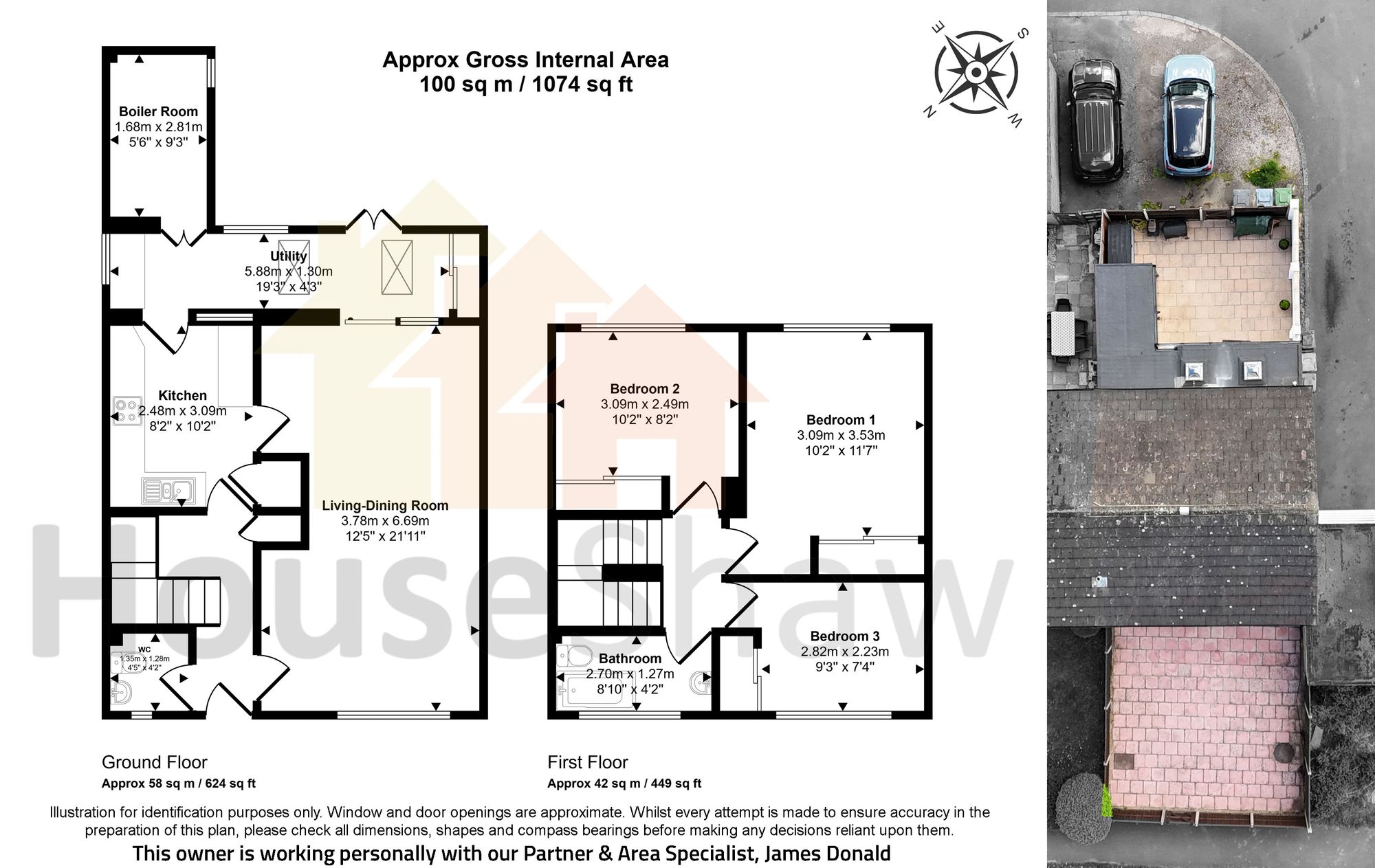 Floorplan for Hithercroft Road, High Wycombe, HP13