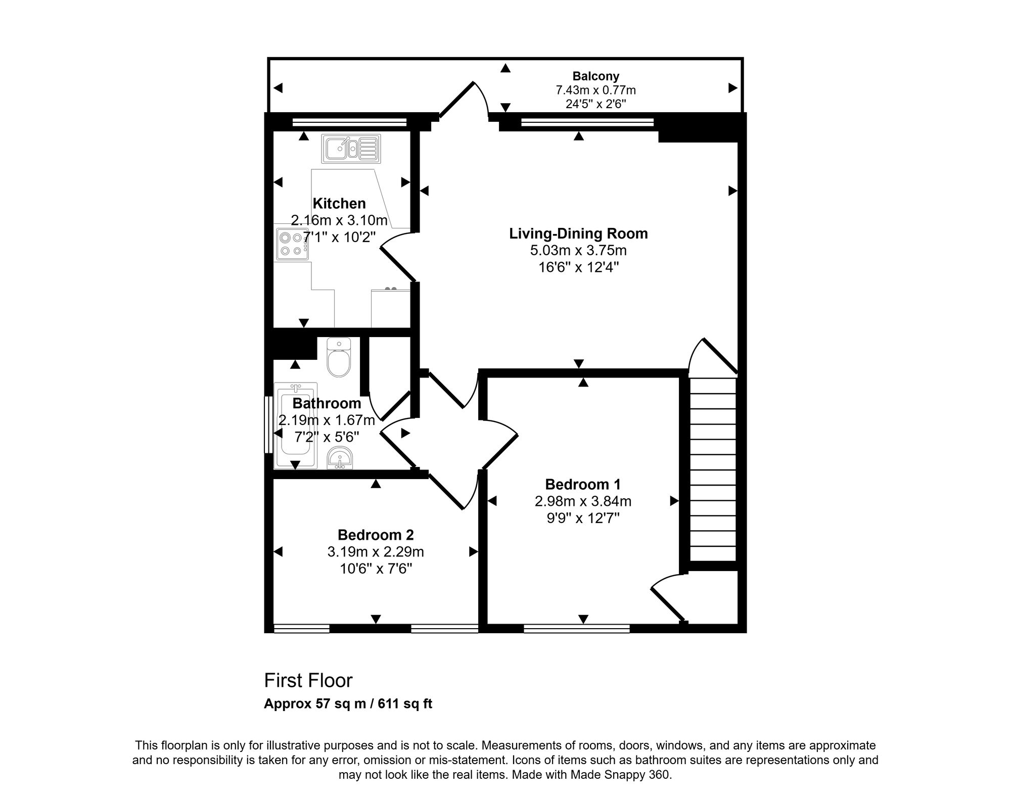 Floorplan for Waterside, Chesham, HP5