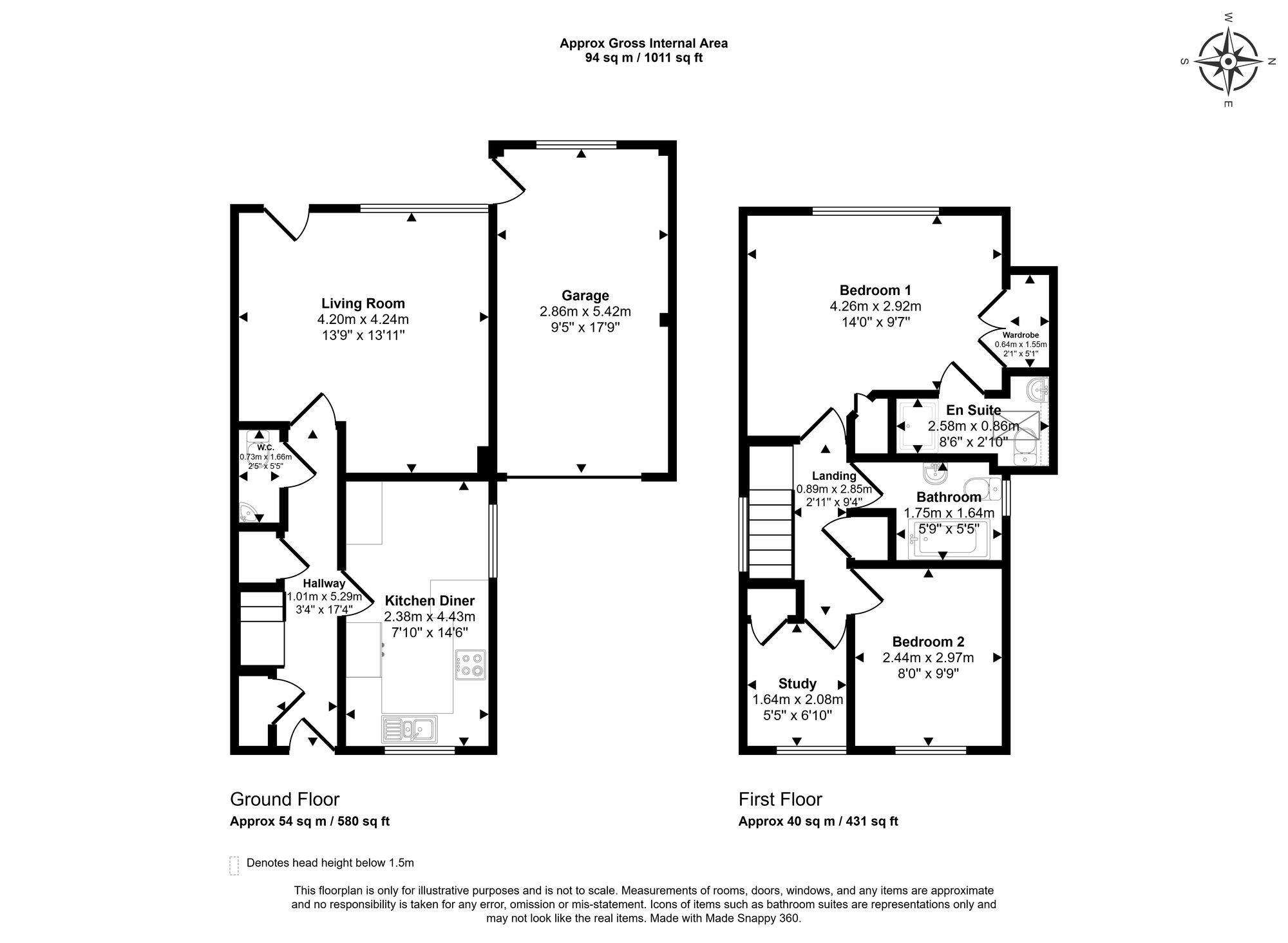Floorplan for Frances Street, Chesham, HP5