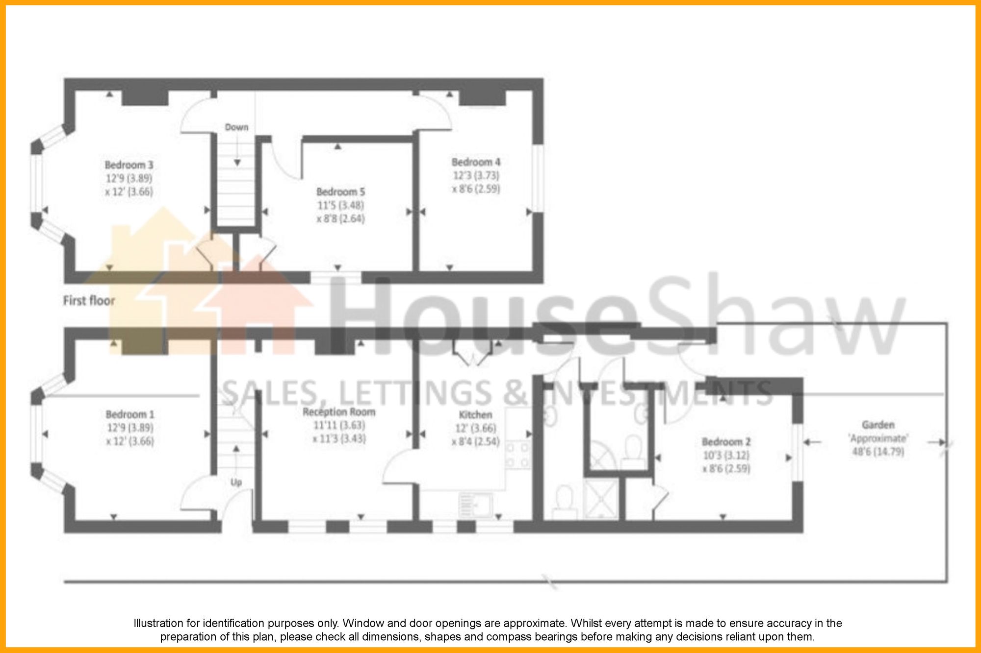 Floorplan for Hughenden Road, High Wycombe, HP13