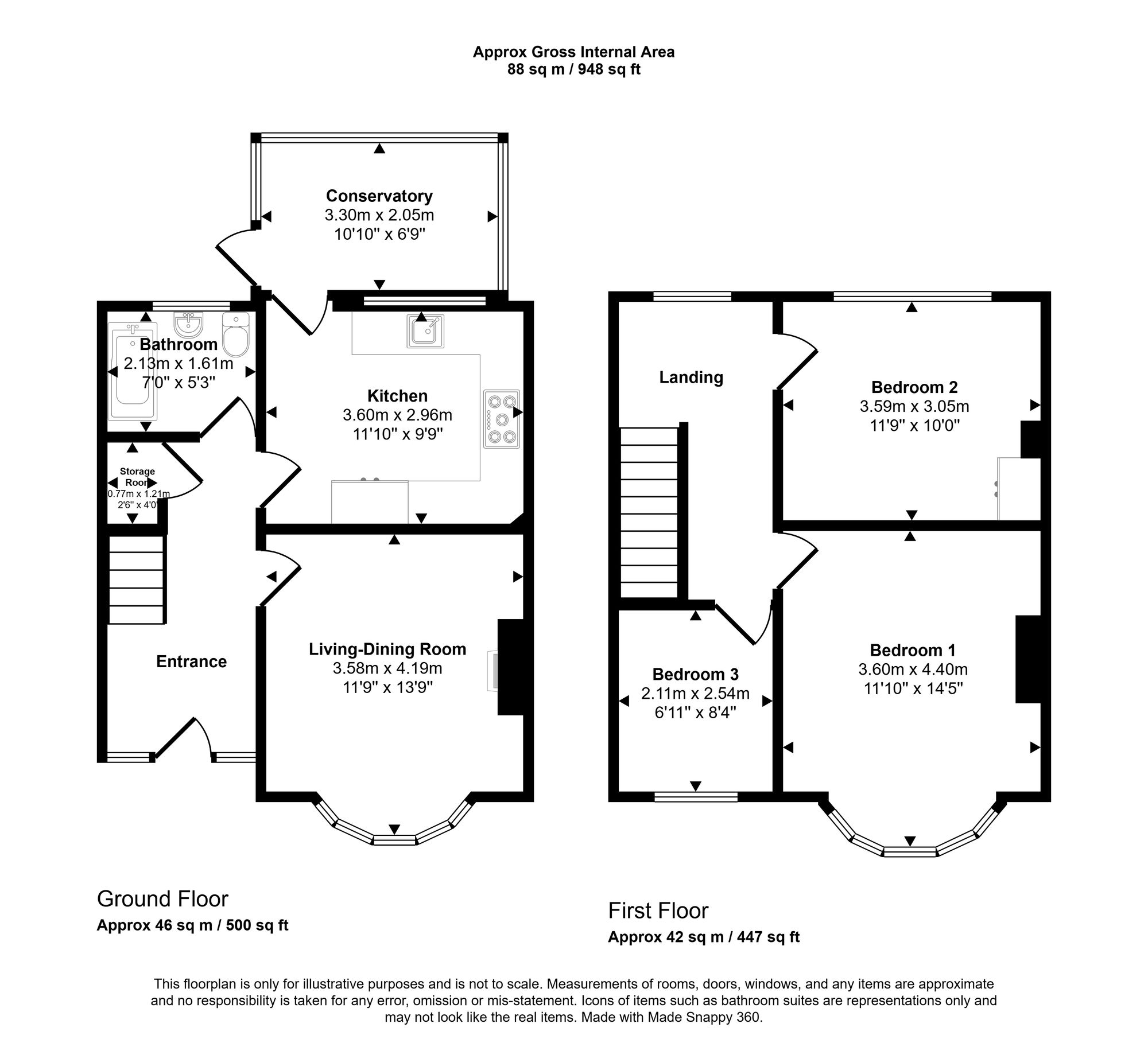 Floorplan for Bellingdon Road, Chesham, HP5