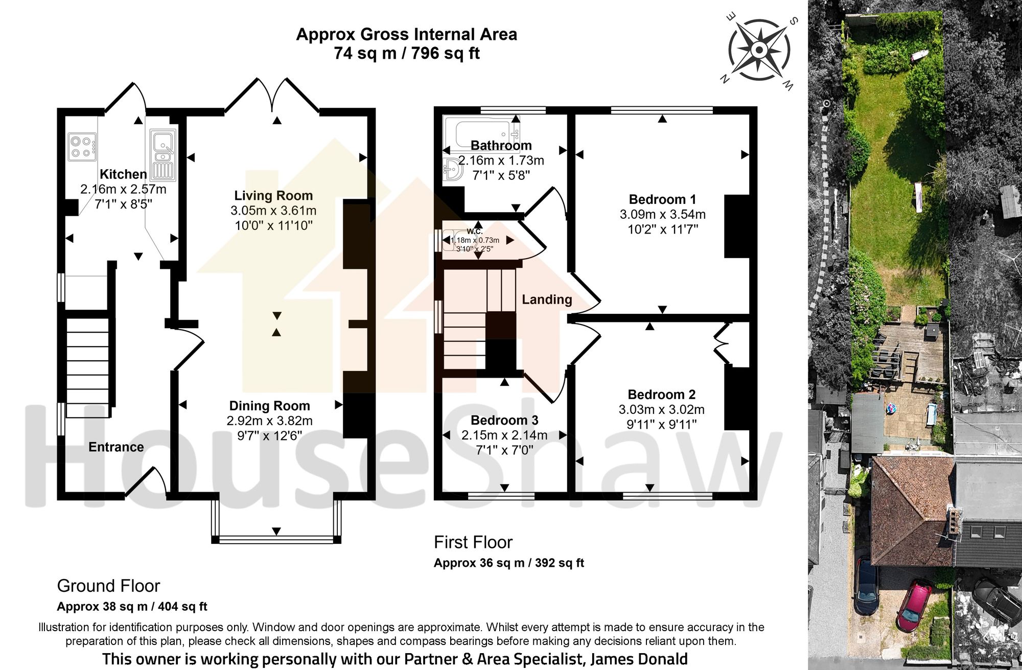Floorplan for Mill End Road, High Wycombe, HP12