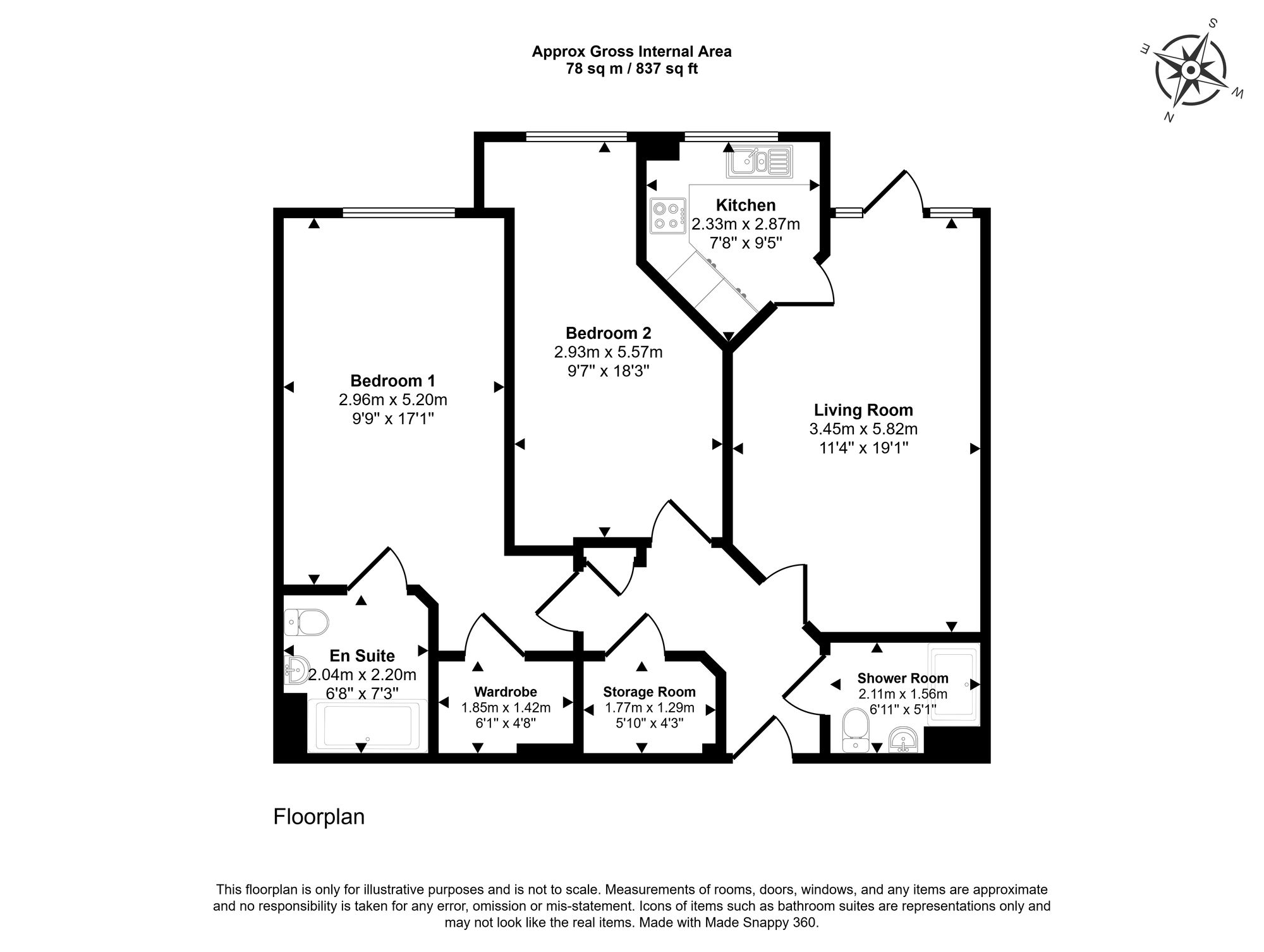 Floorplan for Beaumont Way, Hazlemere, HP15