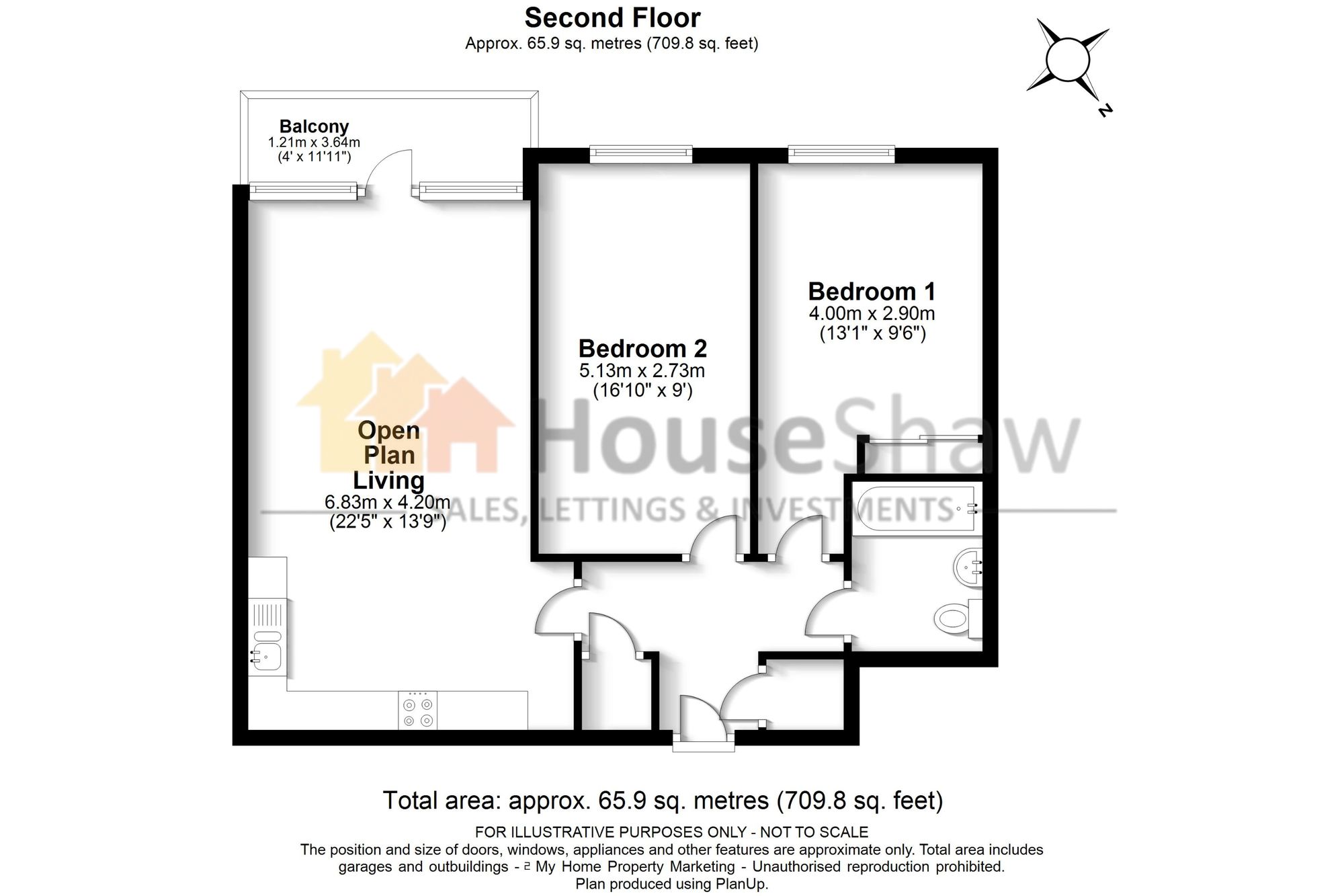 Floorplan for Croxley Road, Nash Mills Wharf, HP3