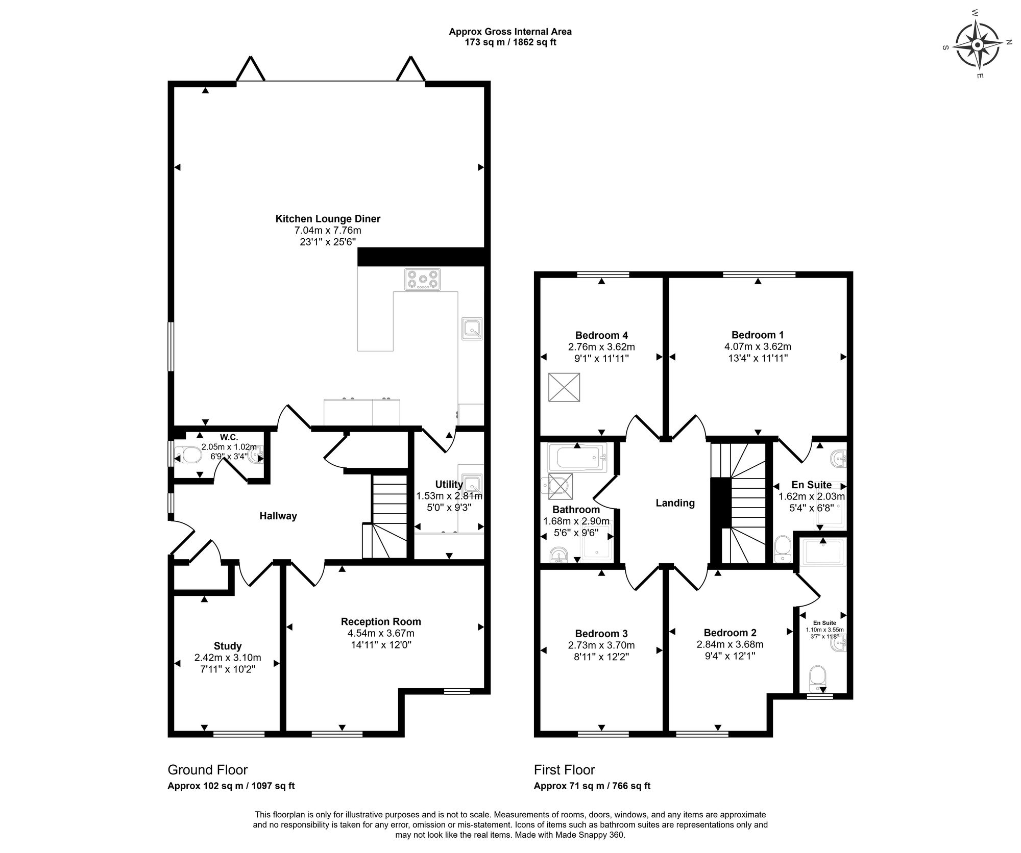 Floorplan for Spurlands End Road, Great Kingshill, HP15