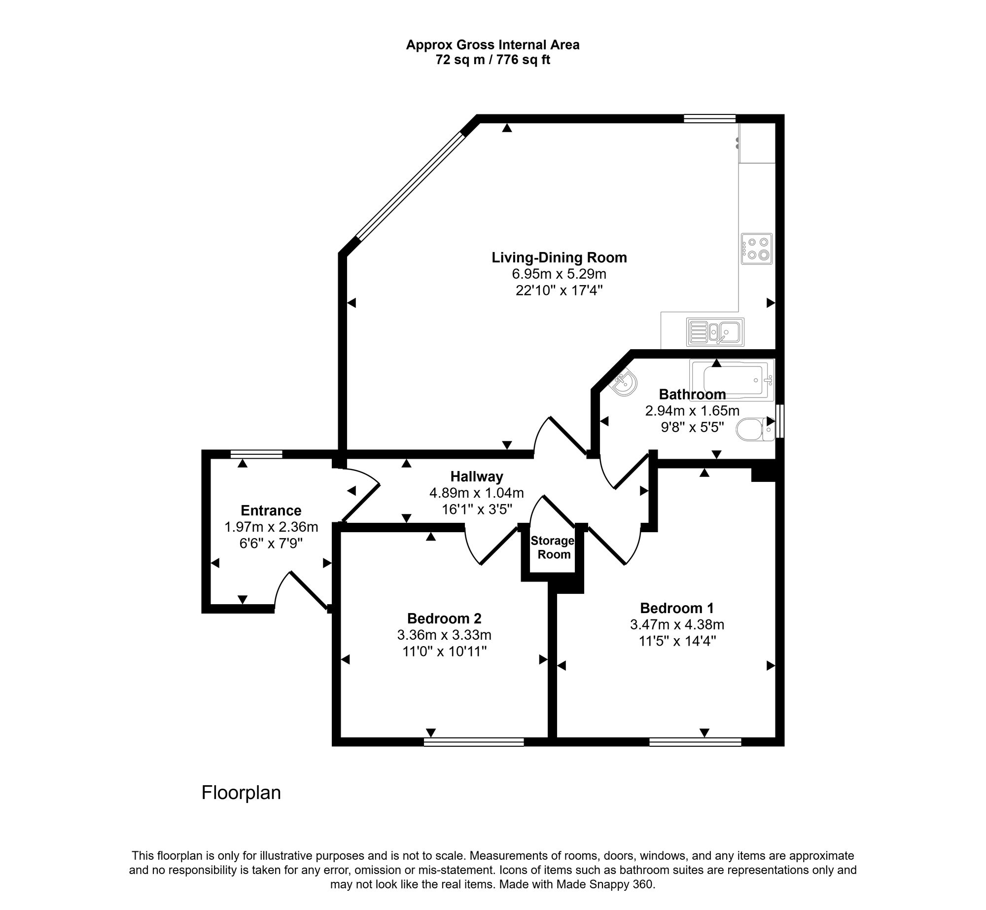 Floorplan for Hospital Hill, Chesham, HP5