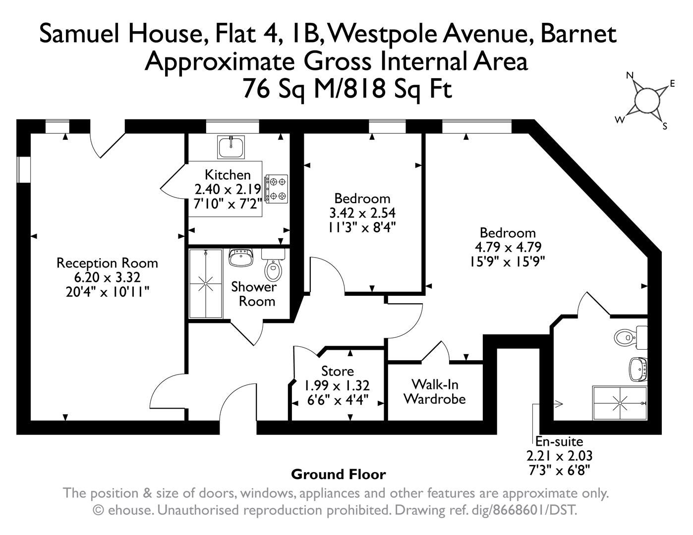4 Samuel House, Westpole Avenue, Barnet EN4 0FP