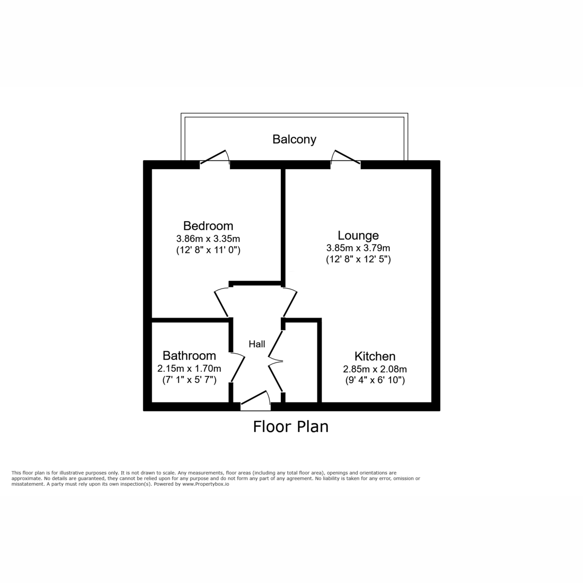 Floorplan for Meadowside Quay Walk, Glasgow, G11 6