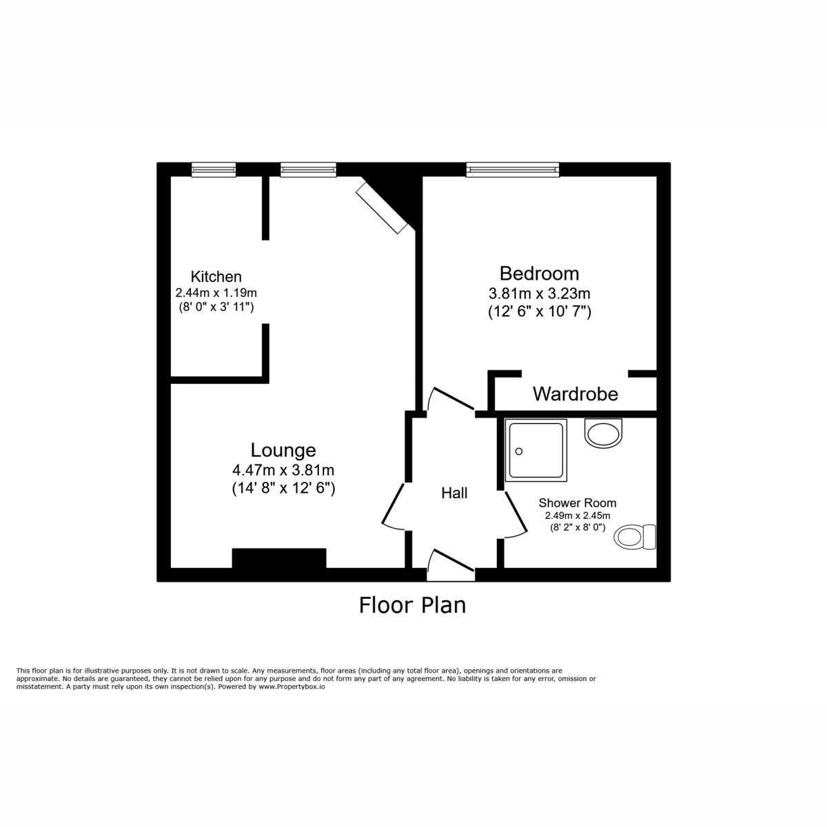 Floorplan for 3 Manse Court, North Ayrshire, KA30 8