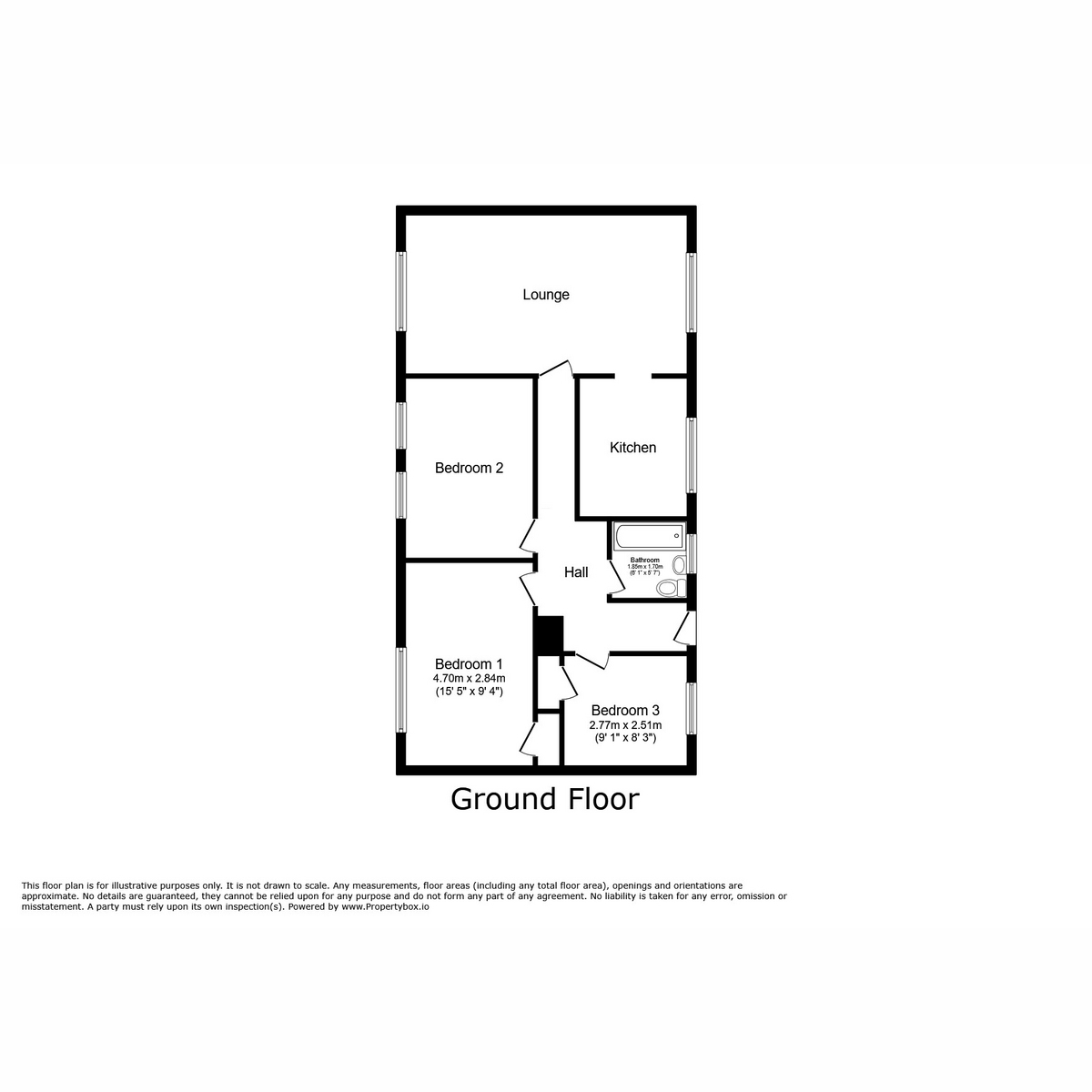 Floorplan for Knockside Avenue, Paisley, PA2 8