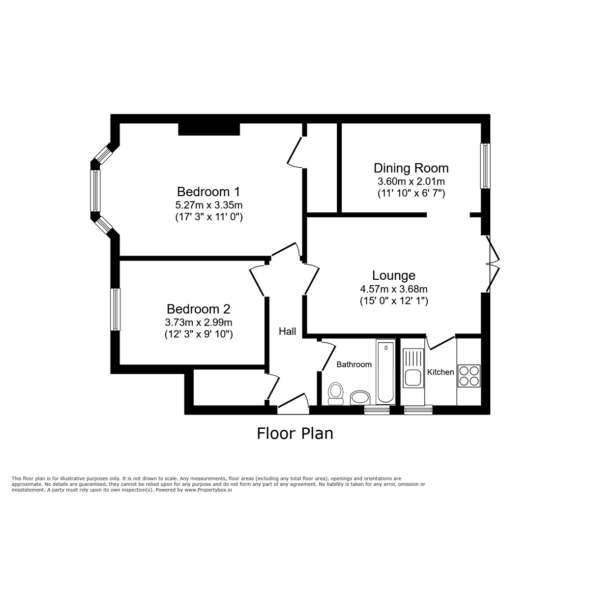 Floorplan for Renshaw Drive, Glasgow, G52 2