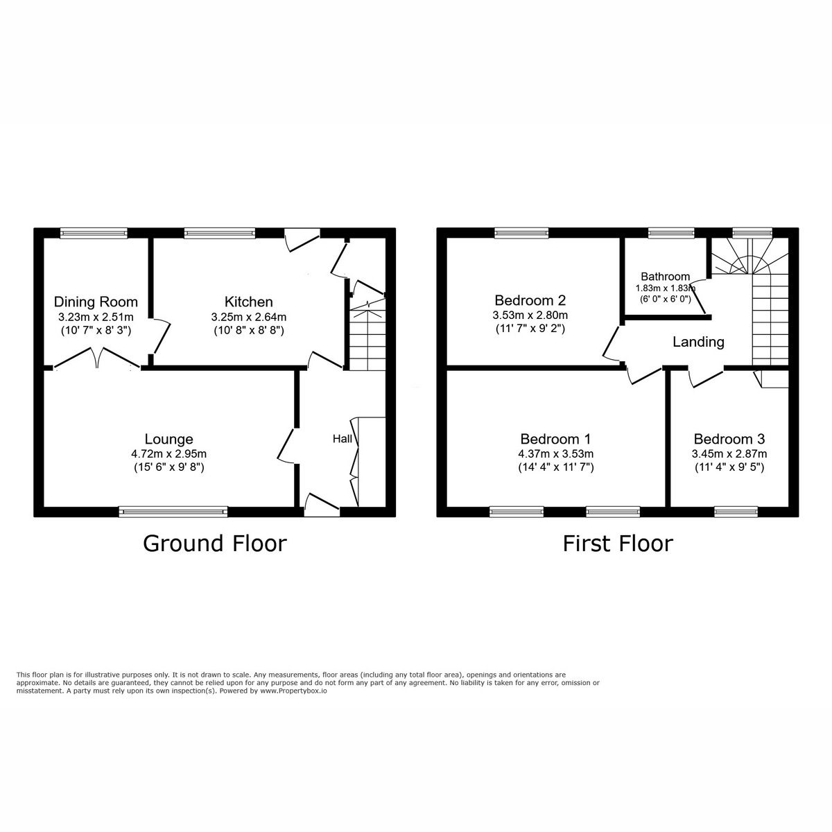 Floorplan for Forrest Avenue, Hamilton, ML3 7