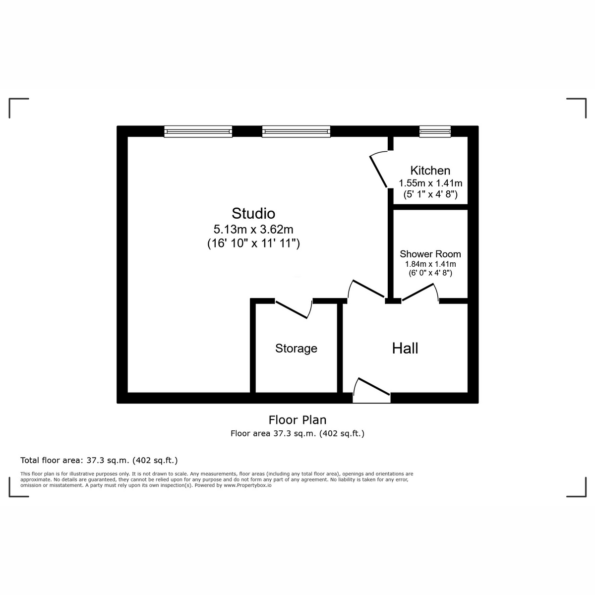 Floorplan for Broomlands Street, Paisley, PA1 2