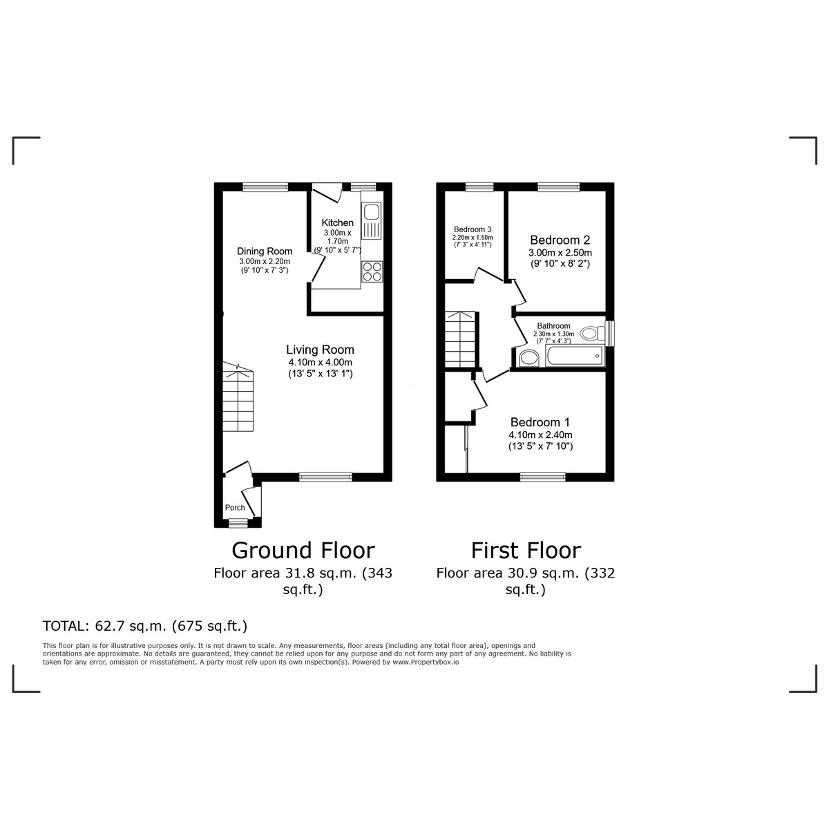 Floorplan for Castle Gardens, Paisley, PA2 9