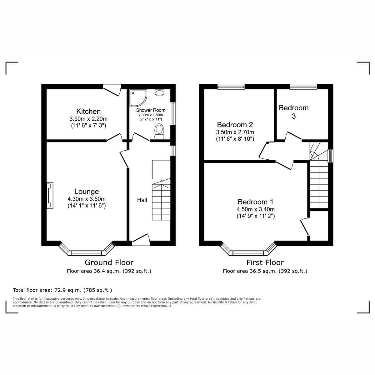 Floorplan for Bathgo Avenue, Paisley, PA1 3