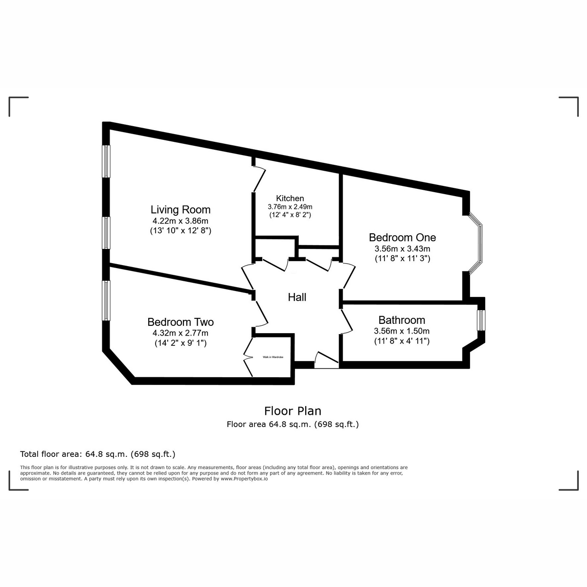 Floorplan for Espedair Street, Paisley, PA2 6