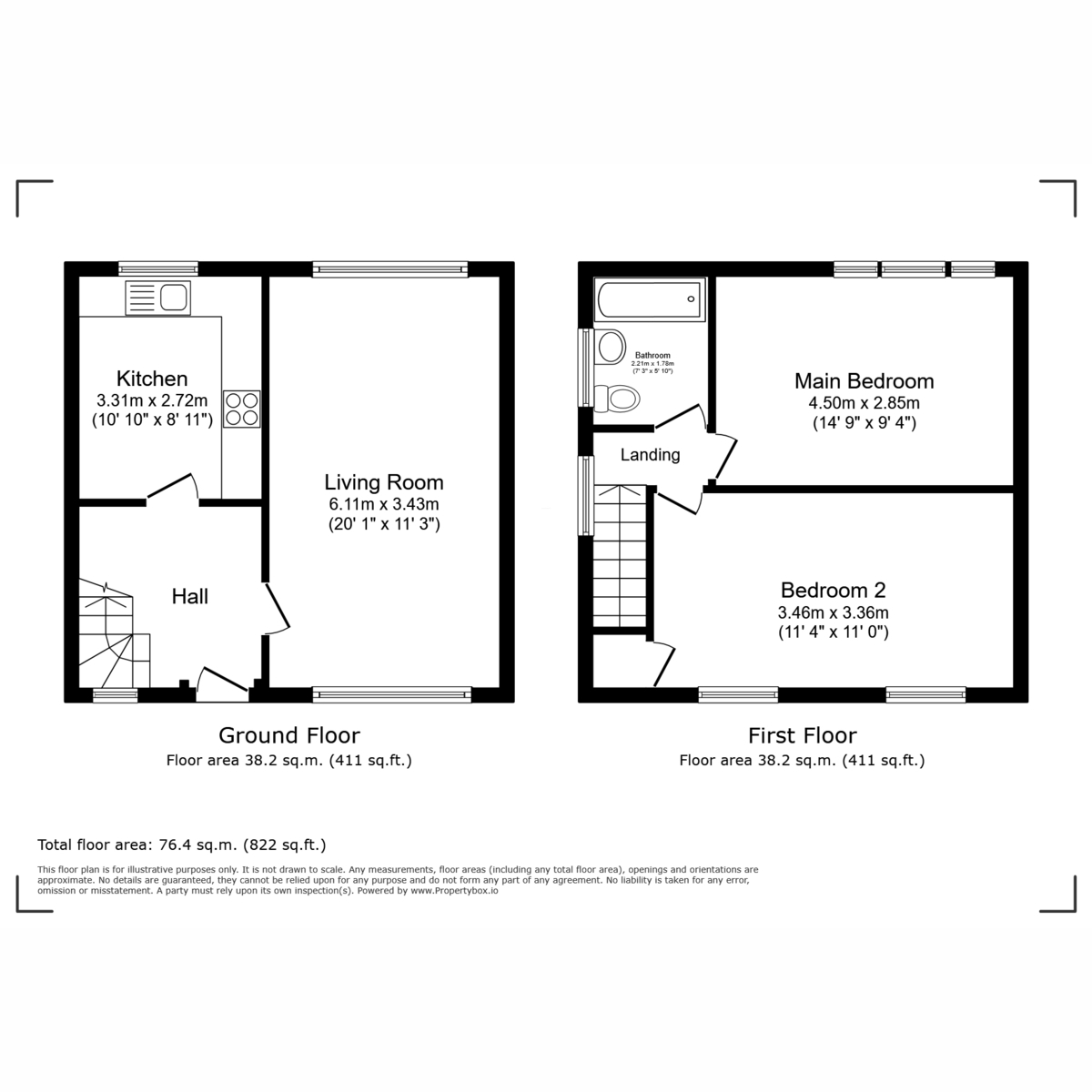 Floorplan for Elm Drive, Johnstone, PA5 9