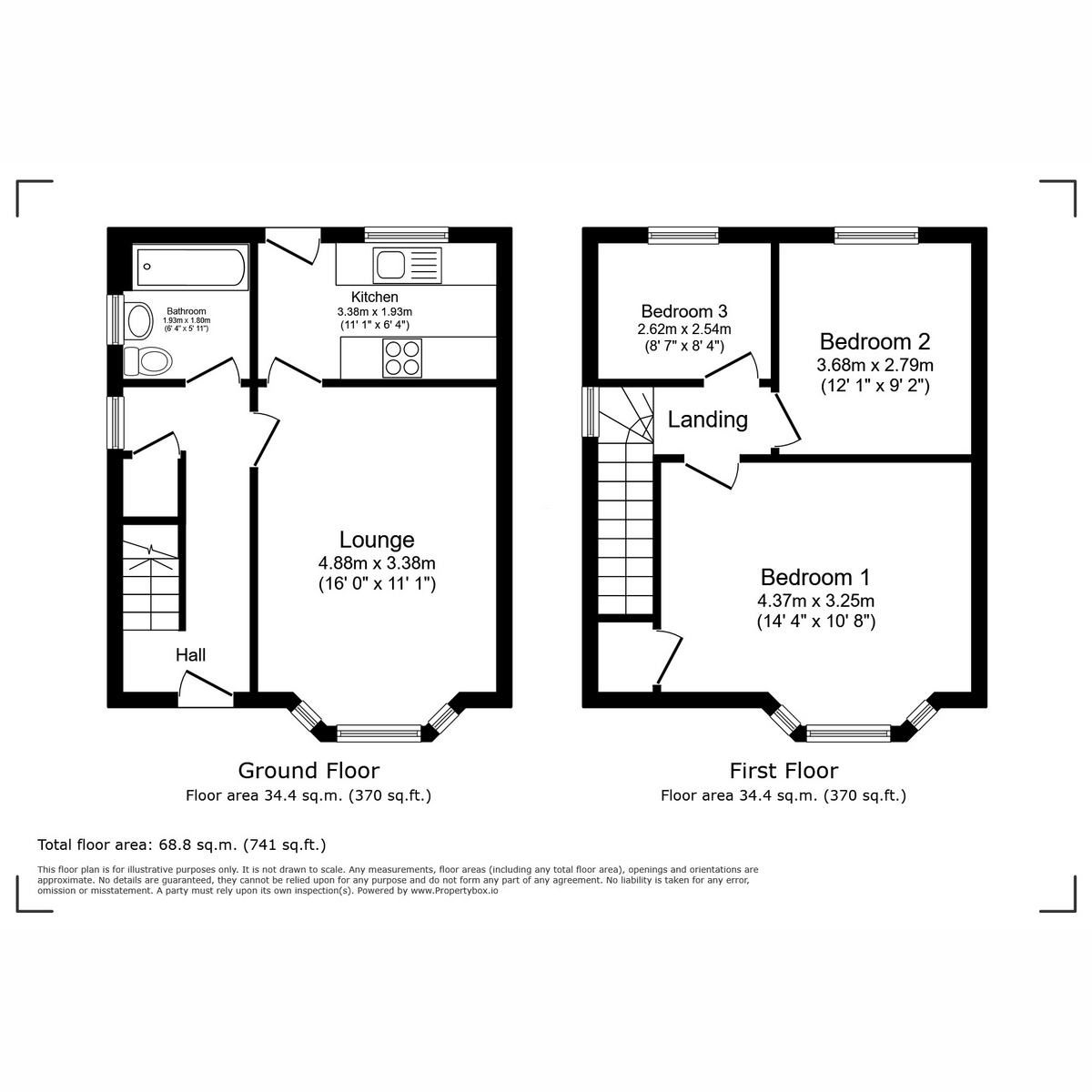 Floorplan for Castle Avenue, Elderslie, PA5 9