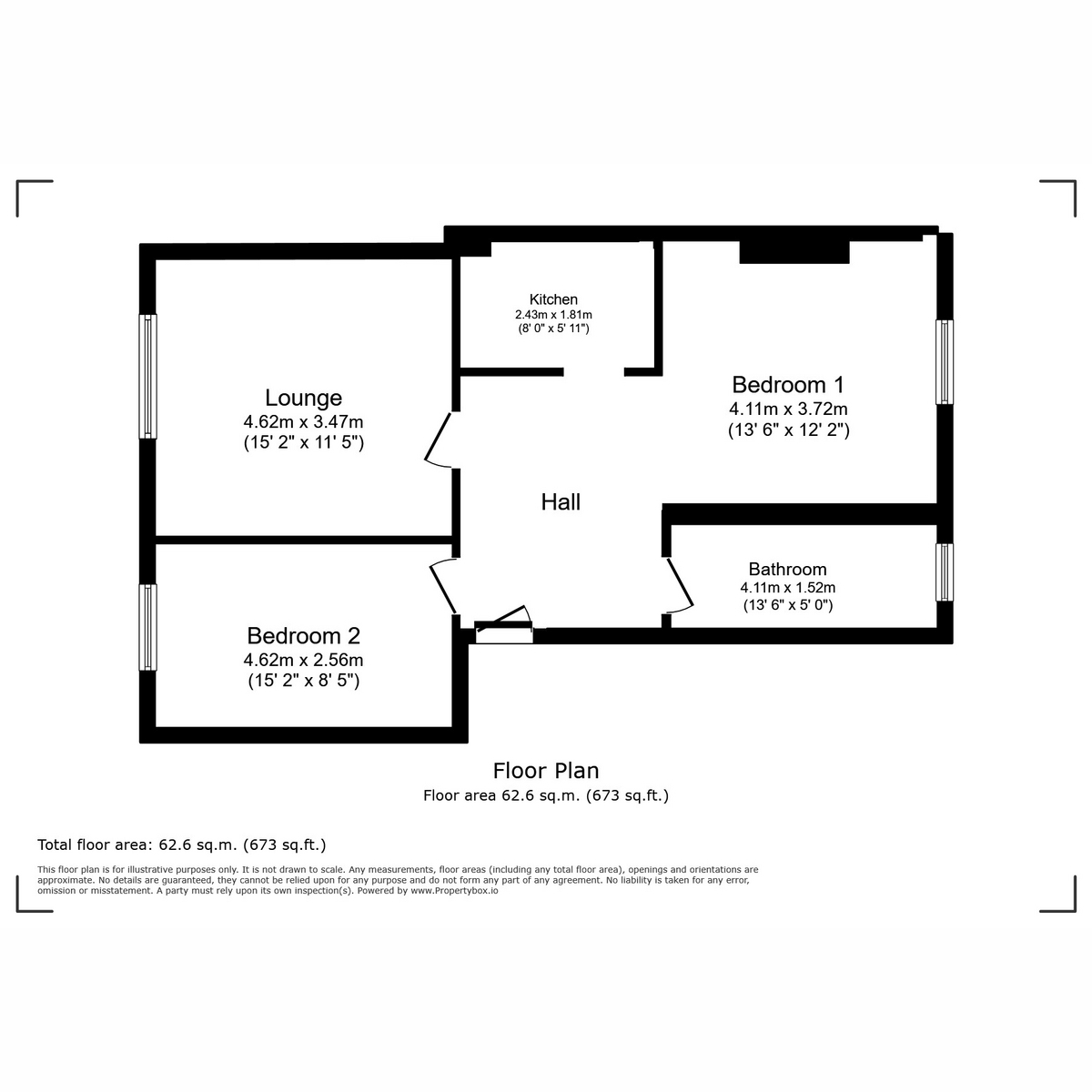 Floorplan for Paisley Road, Barrhead, G78 1