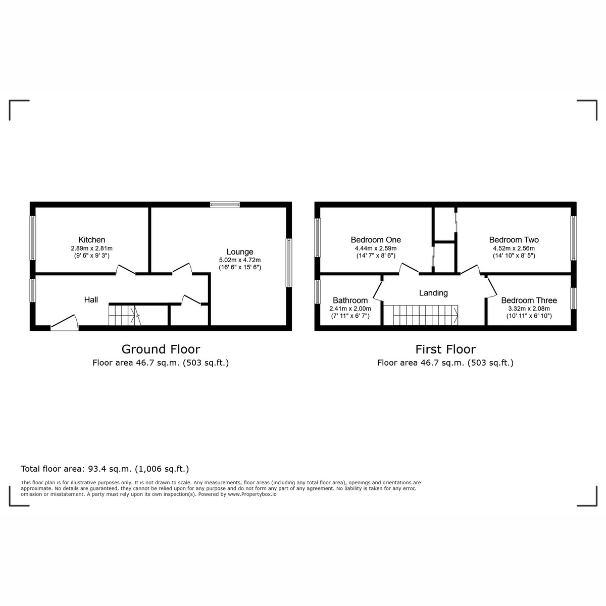 Floorplan for Pentland Avenue, Linwood, PA3 3