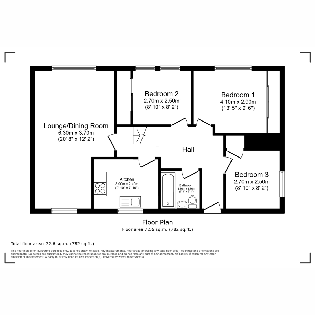 Floorplan for Caplaw Road, Paisley, PA2 8
