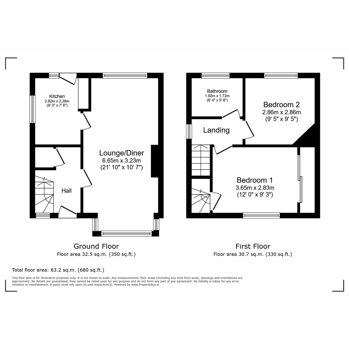 Floorplan for moorhouse Avenue, Paisley, PA2 9