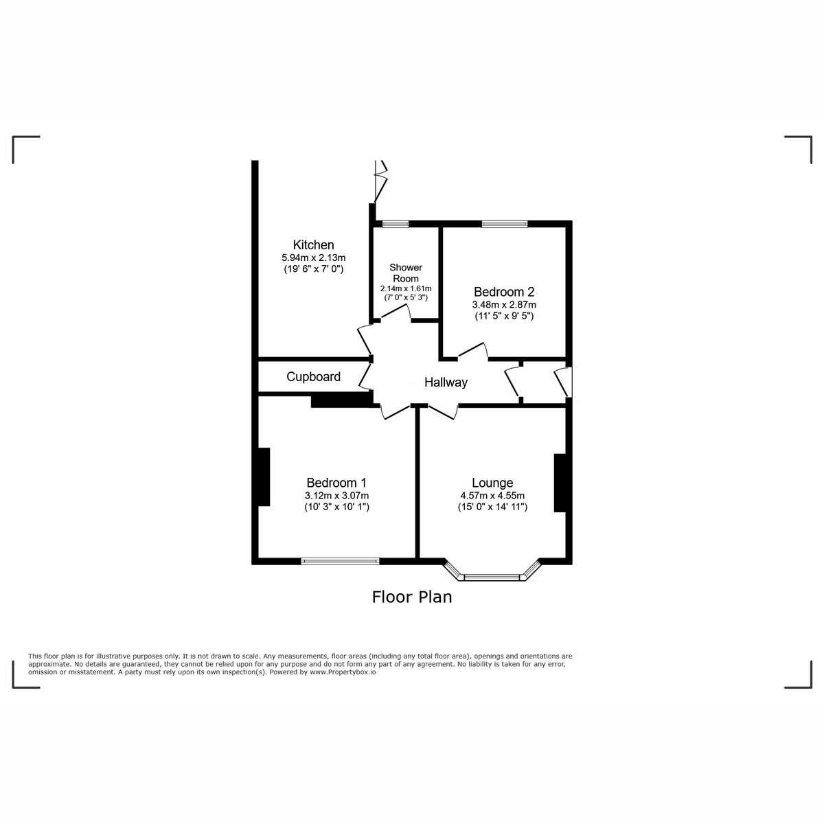 Floorplan for Glasgow Road, Paisley, PA1 3