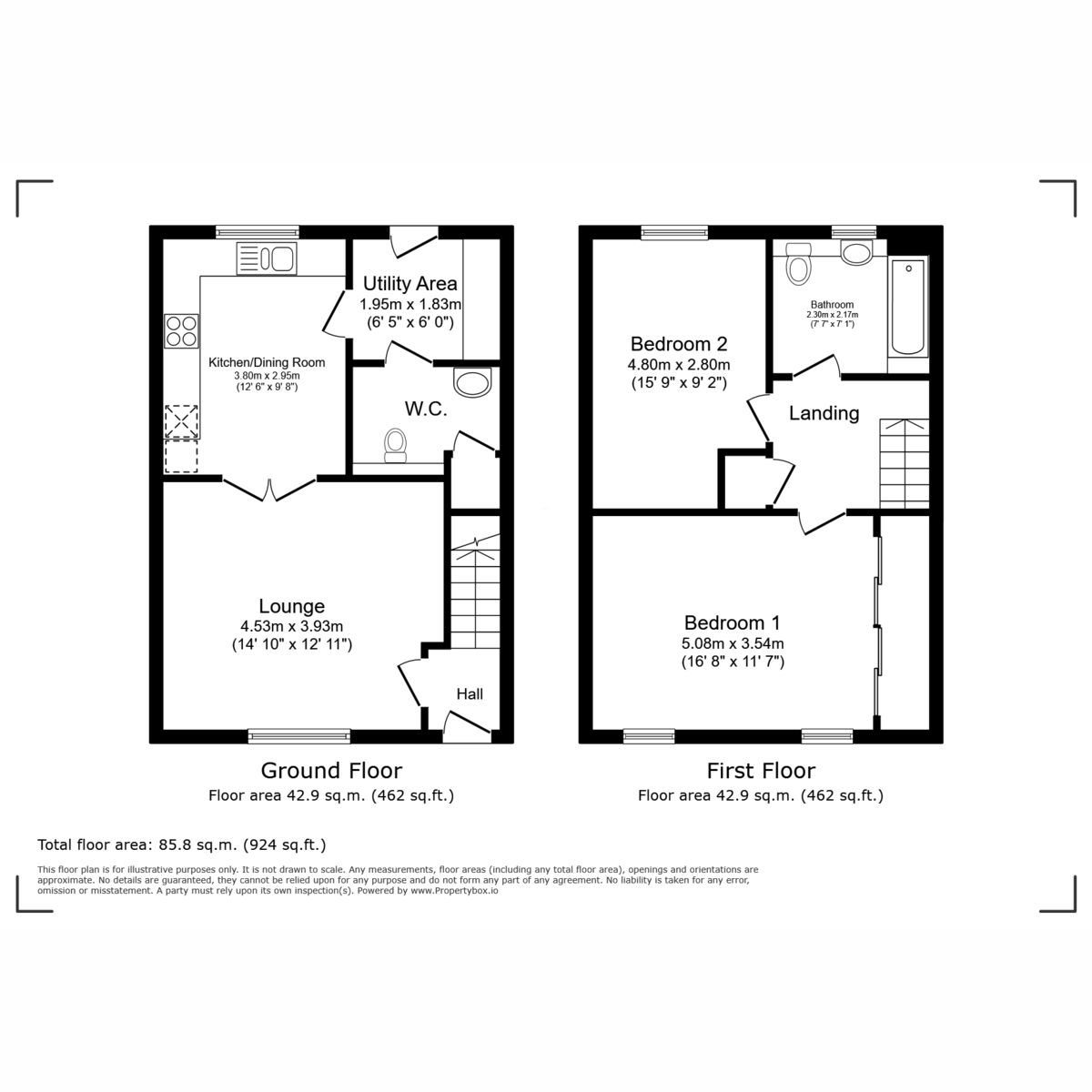 Floorplan for Oaktree Grove, Glasgow, G45 0
