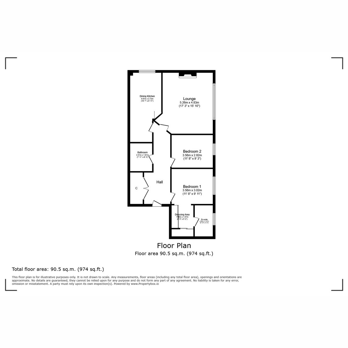 Floorplan for Riverside Park, Glasgow, G44 3