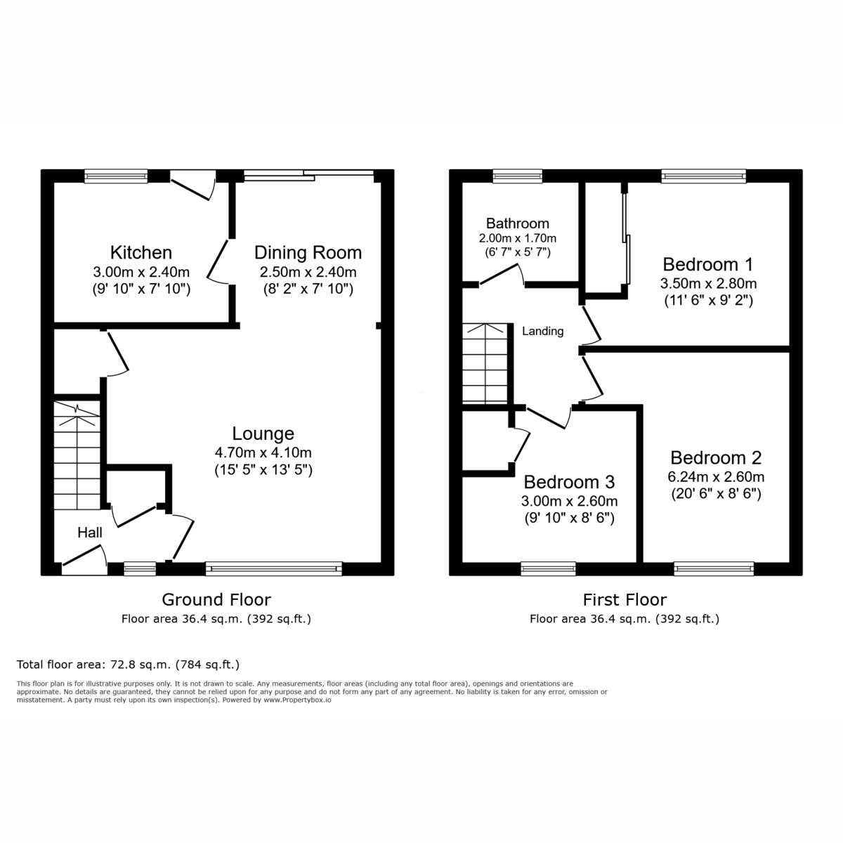 Floorplan for Neuk Crescent, Houston, PA6 7