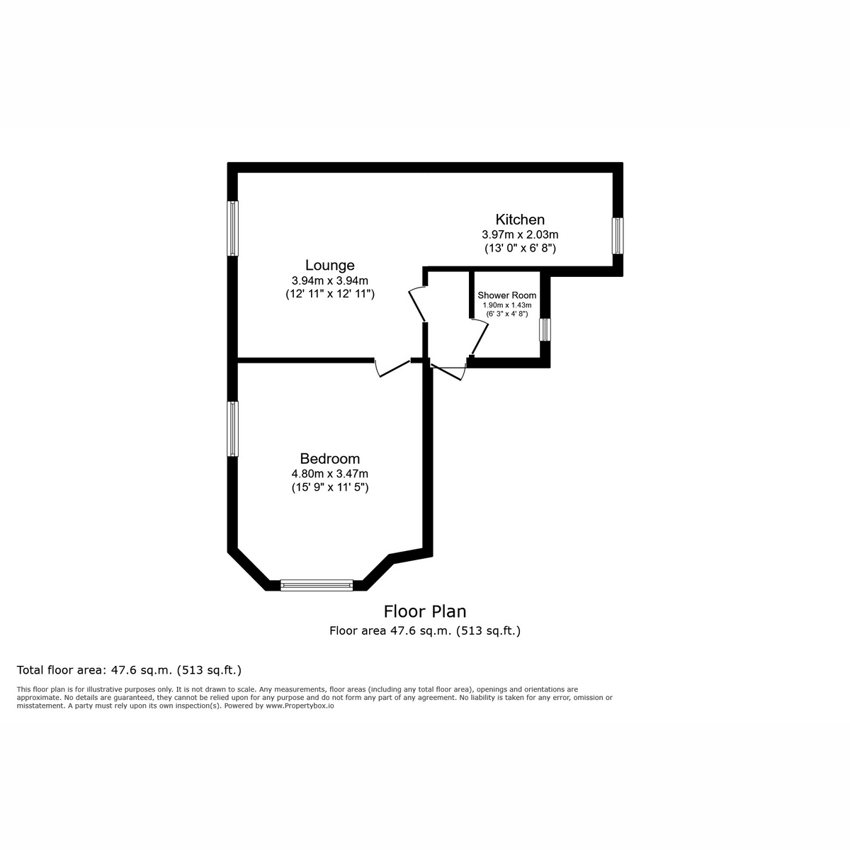 Floorplan for Silk Street, Paisley, PA1 1