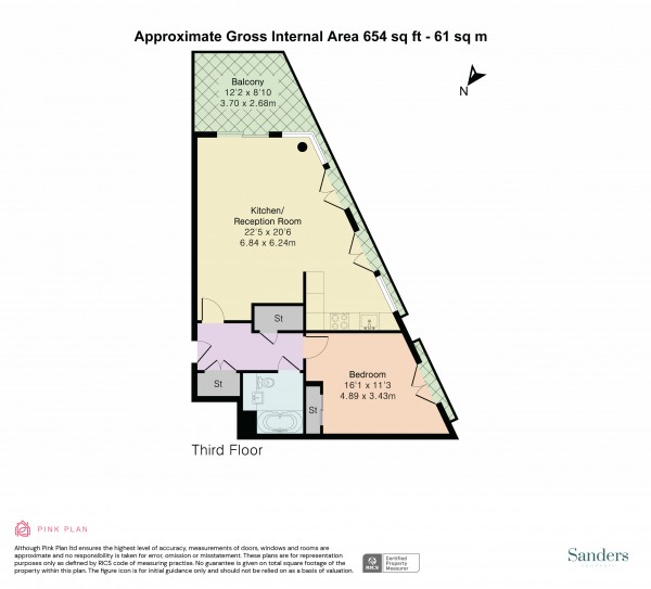 Floorplan for Market Road, Islington, London, N7