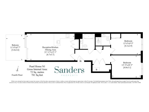 Floorplan for Market Road, Islington, London, N7