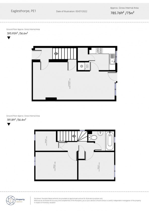 Floorplan for Eaglesthorpe, Peterborough, PE1